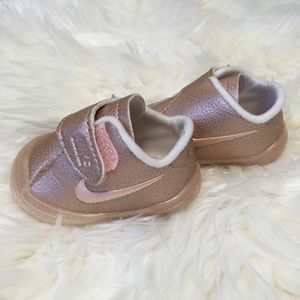 Nike Rose Gold Newborn Shoes